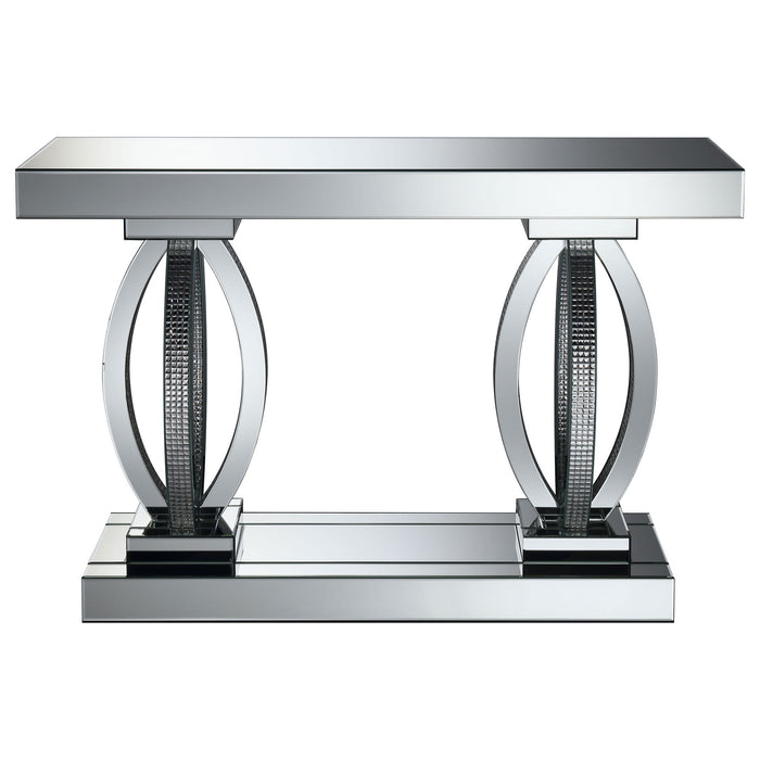 Drea - Entryway Sofa Console Table - Silver Furniture Max