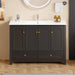 Bathroom Vanity With Sink Combo, 4 Soft Close Doors And 2 Drawers Home Essentials