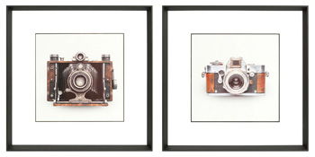 Dirkgrove - Wall Art Set (Set of 2) - Black / White / Brown Signature Design by Ashley®