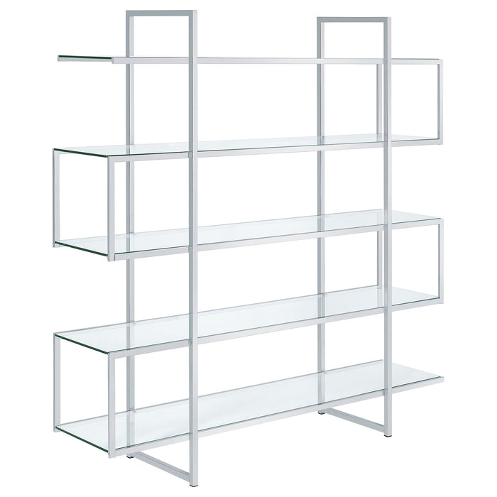 Harison - 5 Shelf Bookshelf - Clear Furniture Max
