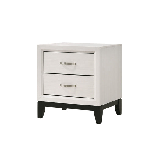 2 Drawer Nightstand With Handles Furniture For Bedroom - White Daily Nest