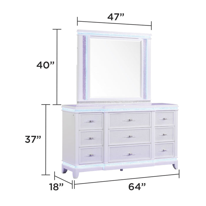 Opium - Mirror - White Matrix Furniture Group