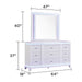 Opium - Mirror - White Matrix Furniture Group