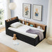 Upholstered Daybed With Storage Headboard, Wireless Charging, LED Lights Home Essentials