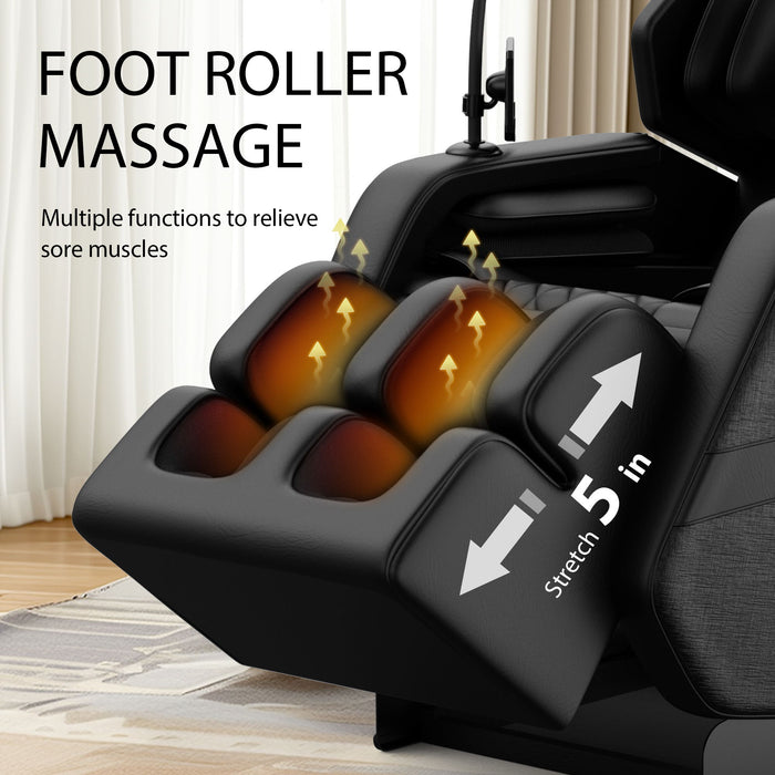 Zero Gravity Massage Chair Recliner, 10 Massage Heads And Full Body Air Pressure - Black Home Essentials