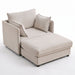 Oversized Deep Seat Accent Chair With Matching Storage Ottoman & Throw Pillows Hearth and Haven