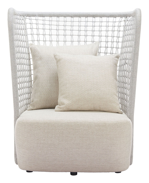 Hudu - Outdoor Accent Chair - Beige Zuo Modern