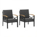 Outdoor Patio Armchair, All Weather (Set of 2) Home Essentials