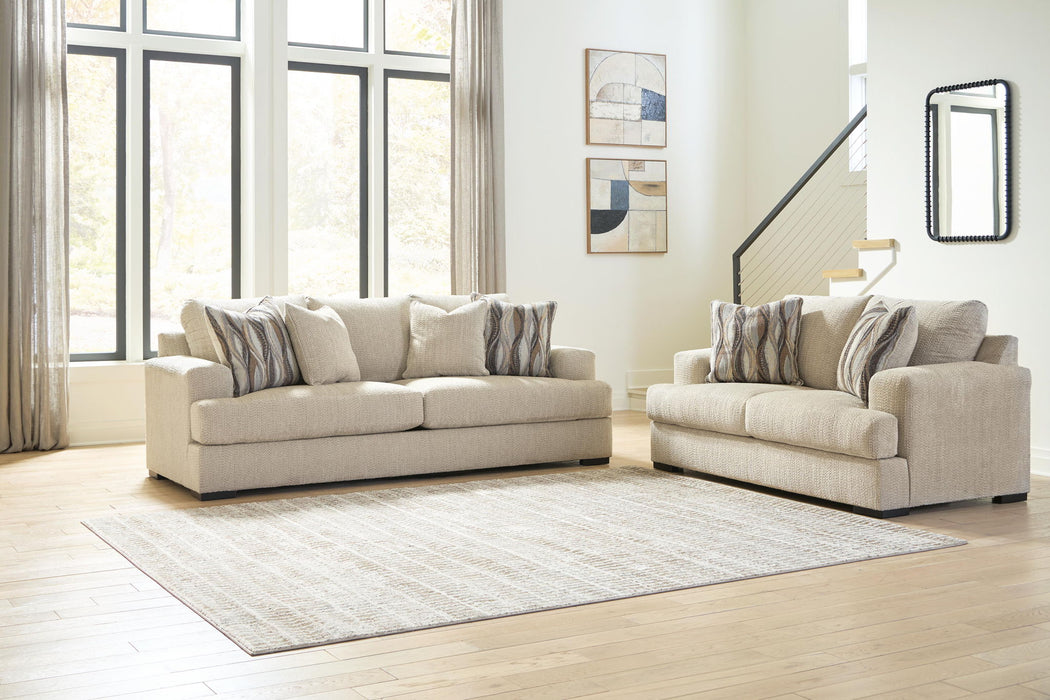 Lofwood - 2 Pc. - Sofa And Loveseat - Oatmeal Signature Design by Ashley®