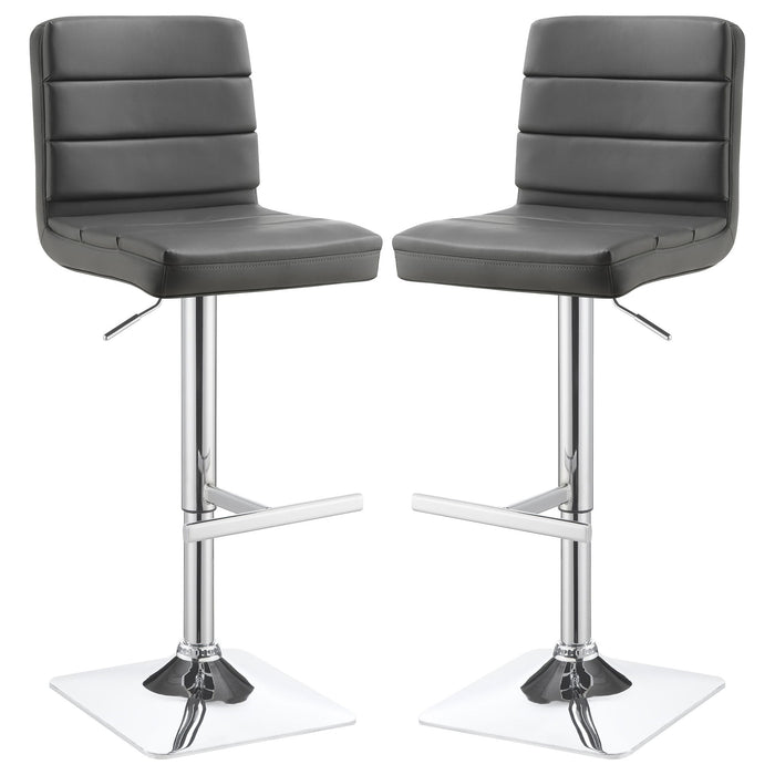 Adjustable Bar Stool (Set of 2) - Gray Furniture Max
