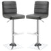 Adjustable Bar Stool (Set of 2) - Gray Furniture Max