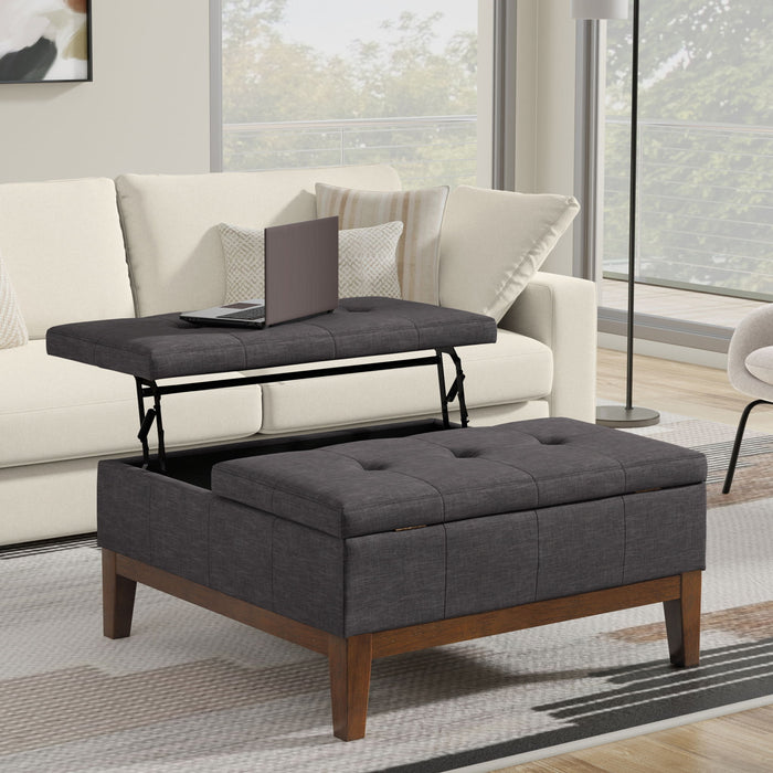 Dover - Multifunctional Lift Top Coffee Table Storage Ottoman Simpli-Home