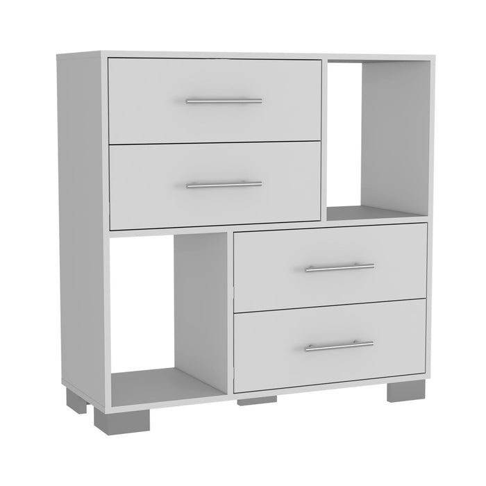 Four Drawer Dresser - White