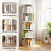 5 Tier Rotating Bookshelf, Spinning Design Home Essentials