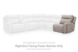Gravier - RAF Zero Wall Power Recliner - Gray Benchcraft®