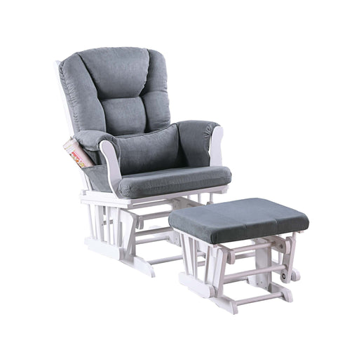 Upholstered Glider Chair With Ottoman Home Essentials