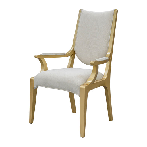 Scotts Square - Dining Arm Chair - Light Champagne Michael Amini