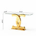 Dual C - Shaped Console Table Home Essentials