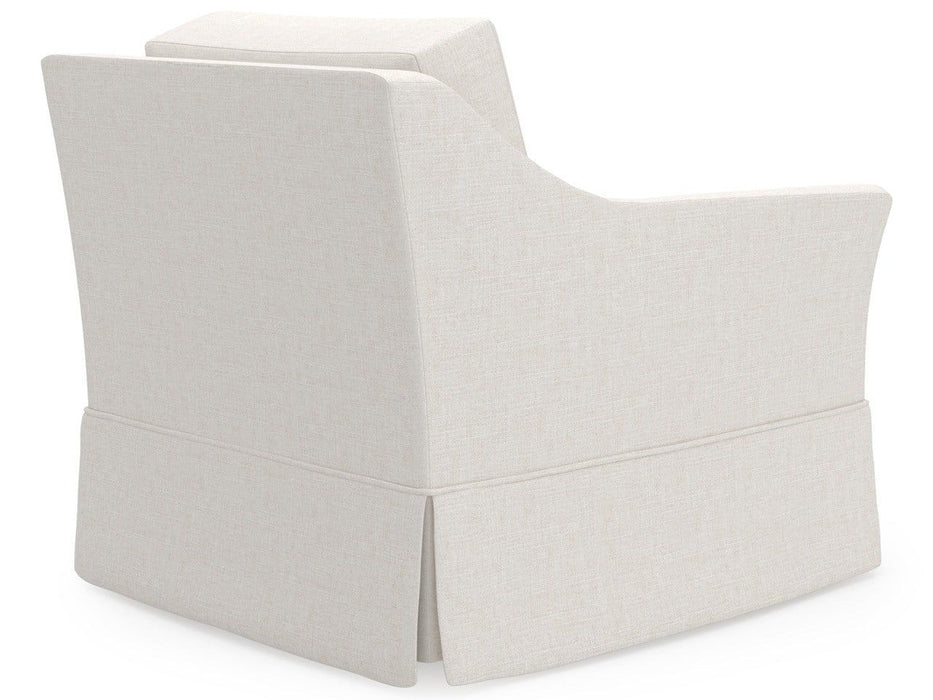 Madison - Skirted Swivel Chair, Special Order - White Universal Furniture