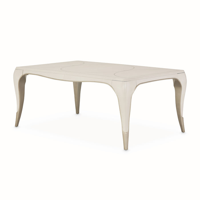 London Place - Rectangular Dining Table - Creamy Pearl Michael Amini