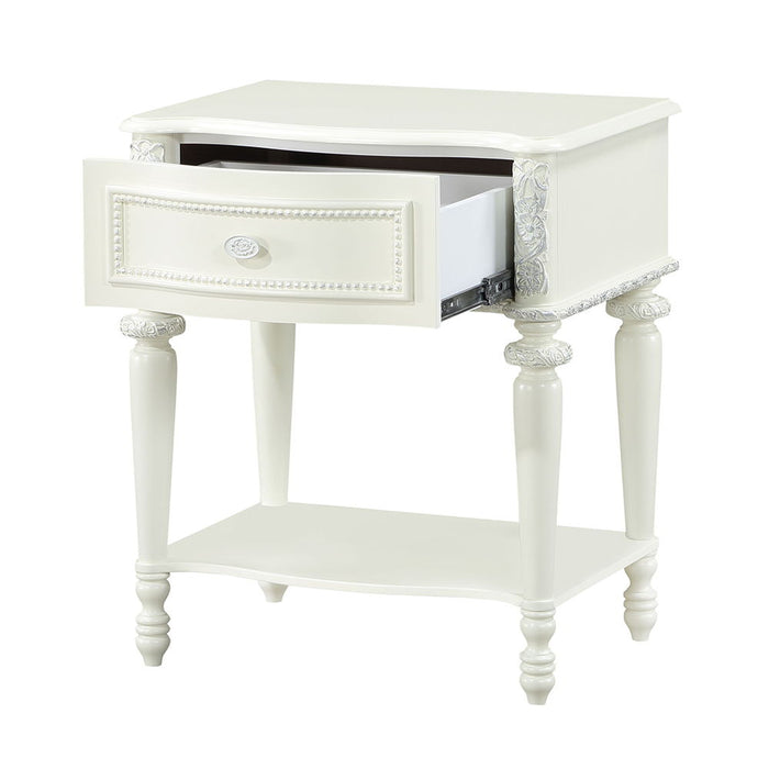 Dorothy - Nightstand With 1 Drawer - Ivory ACME