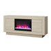 Fireplace TV Stand - Beige Home Essentials