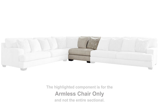 Rawcliffe - Armless Chair - Parchment Signature Design by Ashley®