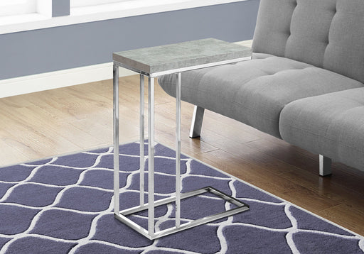 Accent Table, C - Shaped, Tempered Glass, Stylish Design Contemporary & Modern 8th Street