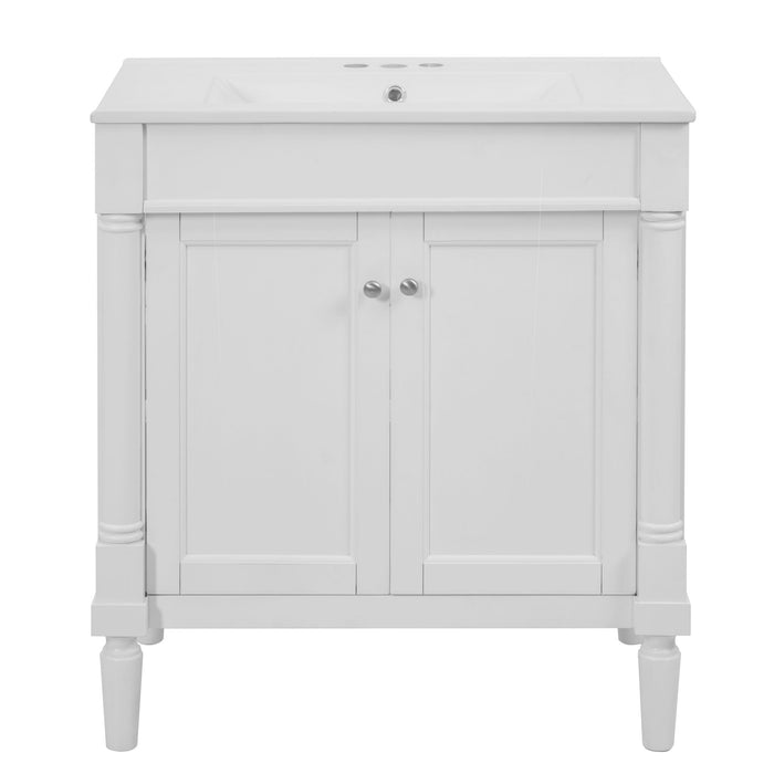 Bathroom Vanity Cabinet With Sink, Soft Close Doors, Storage Cabinet Hearth and Haven