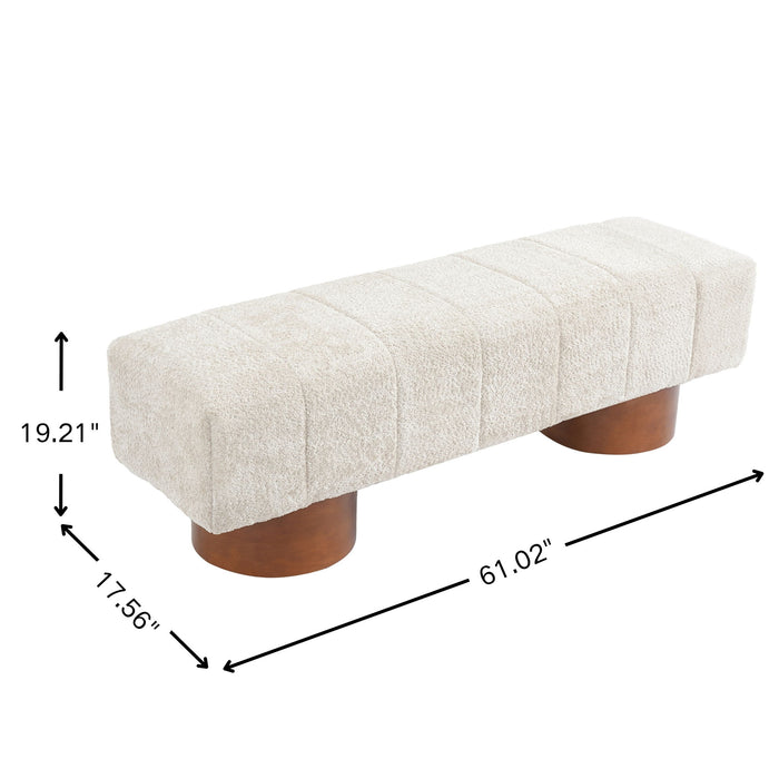 Modern Upholstered Dining Bench Noble House