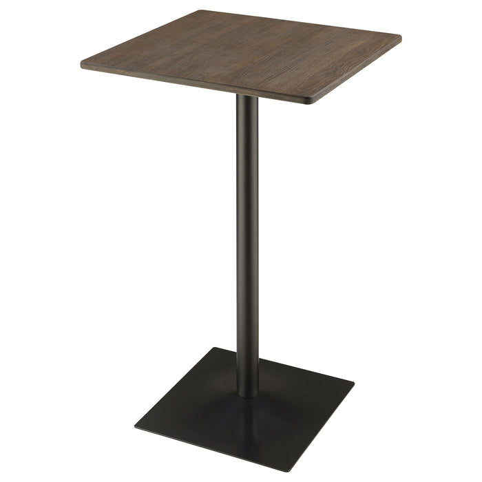 Staccato - Square Pub Height Bar Table - Dark Brown