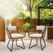 Patio All Weather Armchairs With Cushions (Set of 2) - Beige Home Essentials