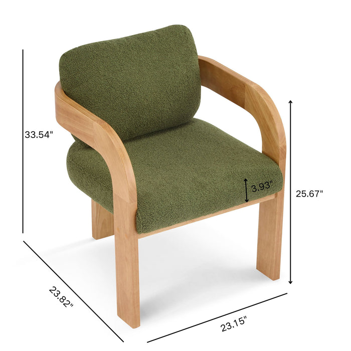 2 Pack Dining Chairs With Pillow Back Noble House