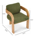 2 Pack Dining Chairs With Pillow Back Noble House