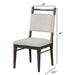 Upholstered Side Chairs (Set of 2) - Dark Walnut Home Essentials