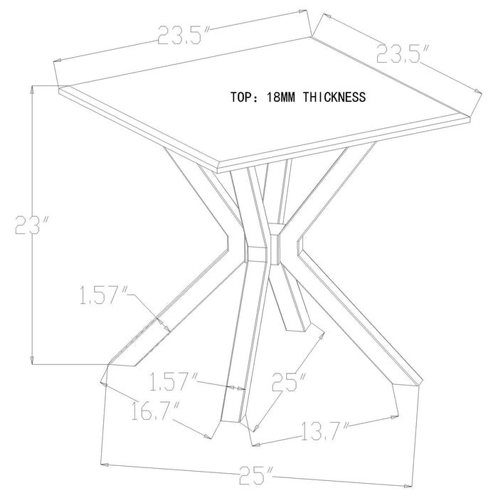 Kensington - End Table - Gold