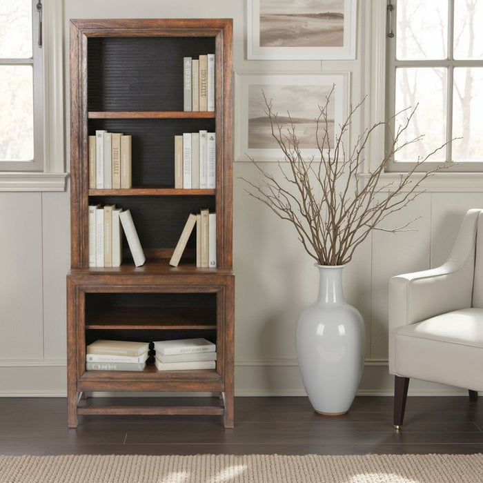Bookcase Pier, 2 Tone - Brown Home Essentials