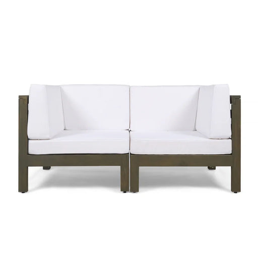 Oana - 2 Piece Loveseat Set With Water Resistant Cushions Noble House