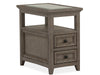 Paxton Place - Chairside End Table - Dovetail Gray Magnussen Furniture