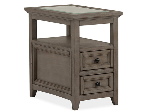 Paxton Place - Chairside End Table - Dovetail Gray Magnussen Furniture