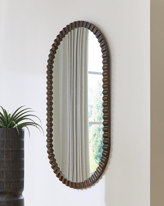 Clorington - Accent Mirror - Dark Brown Signature Design by Ashley®