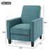 Upholstered Push Back Recliner Chair For Living Room Noble House
