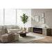 Mason - Entertainment Unit With Bluetooth Speaker And LED Lighting - Natural Global Furniture USA