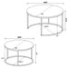 Hanover - 2 Piece Round Nesting Coffee Tables - Gray Furniture Max
