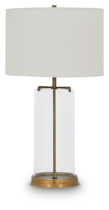 Gizeh - Glass Table Lamp - Clear / Gold Finish