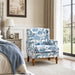 Accent Chair With Floral Upholstery And Nailhead Trim Home Essentials