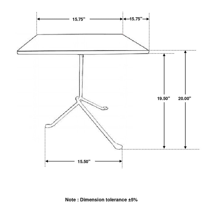 Accent Table With Tripod Legs - Brown Furniture Max