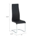 High Back Side Chairs Dining Chairs With Padded Upholstery (Set of 4) Furniture Max
