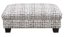 Andie - Ottoman - Ink Dot Emerald Home