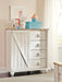 Willowton - Dressing Chest - Whitewash Signature Design by Ashley®
